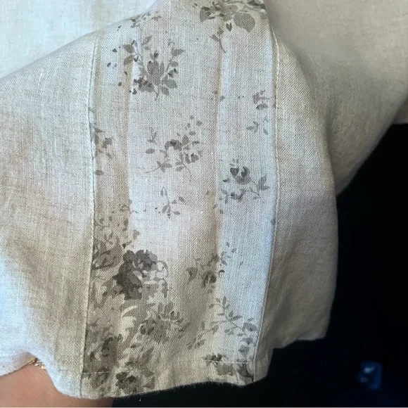 Paper Lacer women blouse Size: S color: Beige 100% Linen - Picture 11 of 11